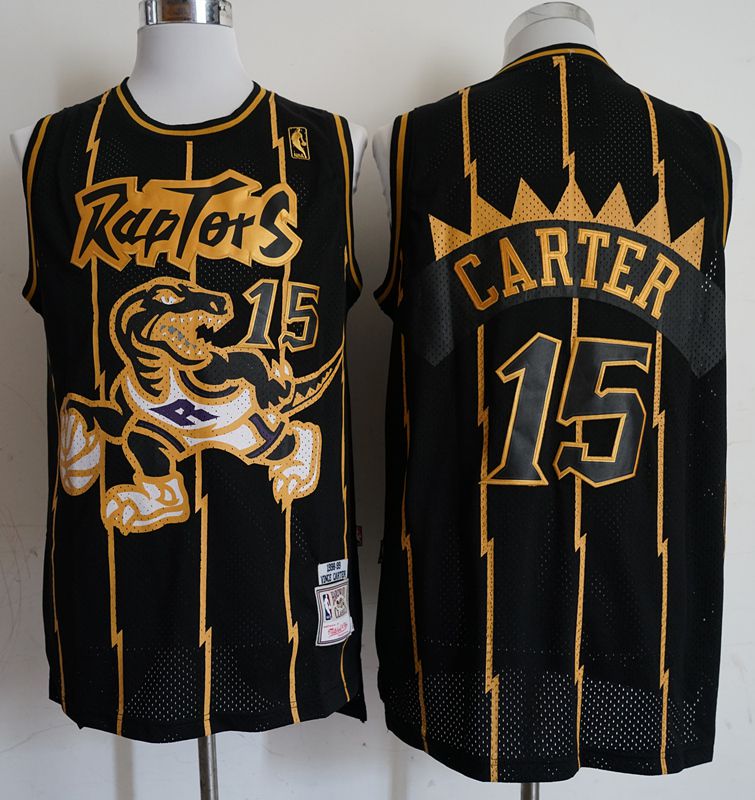 Men Toronto Raptors 15 carter Black Elite Nike NBA Jerseys